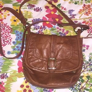 The Sak Pax Leather Flap Shoulder Bag